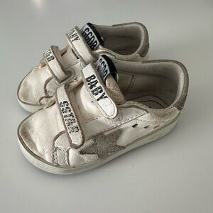 Infant golden goose size 19 - white/ice suede star